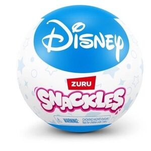 Snackles 5 inch Plush Disney Series Mystery Capsule (Assorted), Soft Stuffed